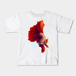 Angry Betta Fish Kids T-Shirt